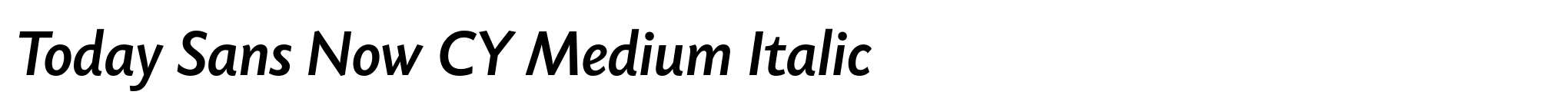 Today Sans Now CY Medium Italic image